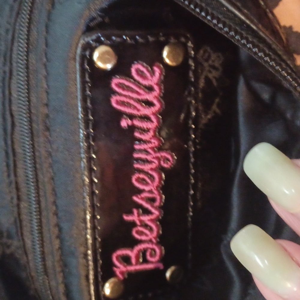 Betseyville by Betsey Johnson Animal Print Hobo Shoulder Bag - Picture 12 of 15